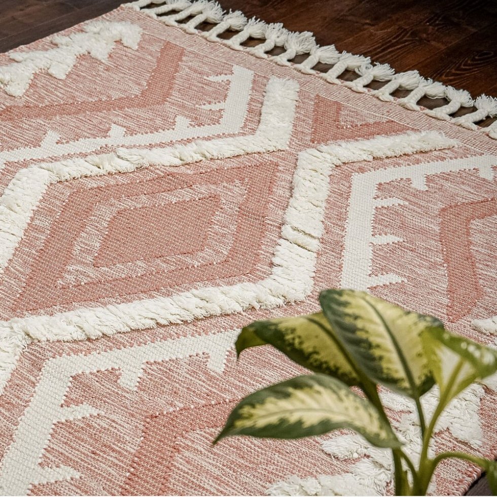 Blush kilim zacht vloerkleed