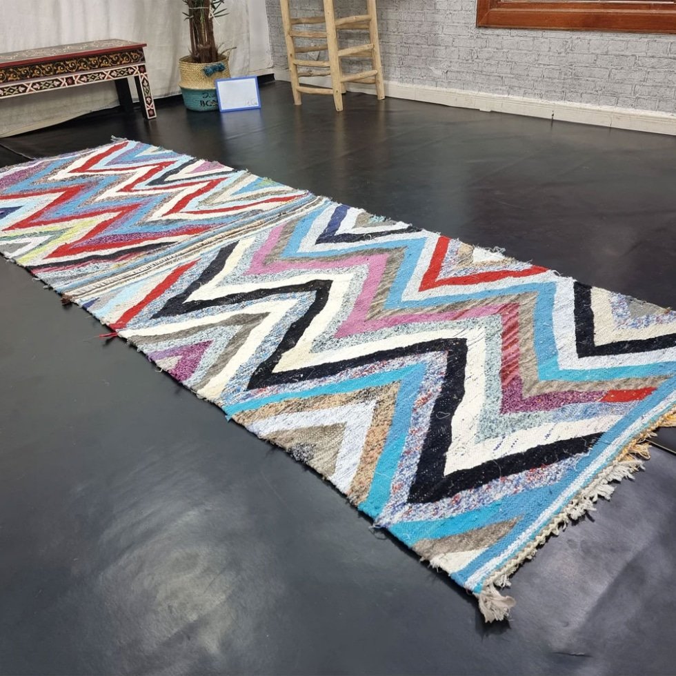 Geometrisch kelim berber tapijt