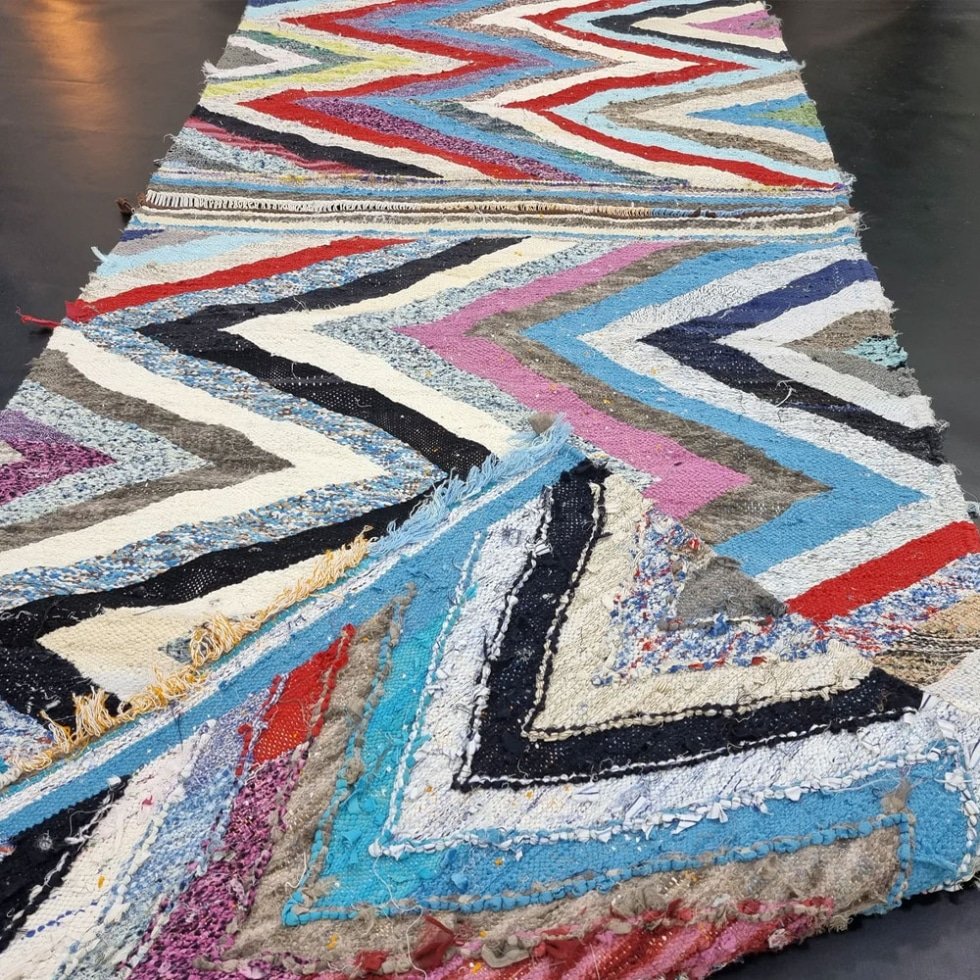 Geometrisch kelim berber tapijt
