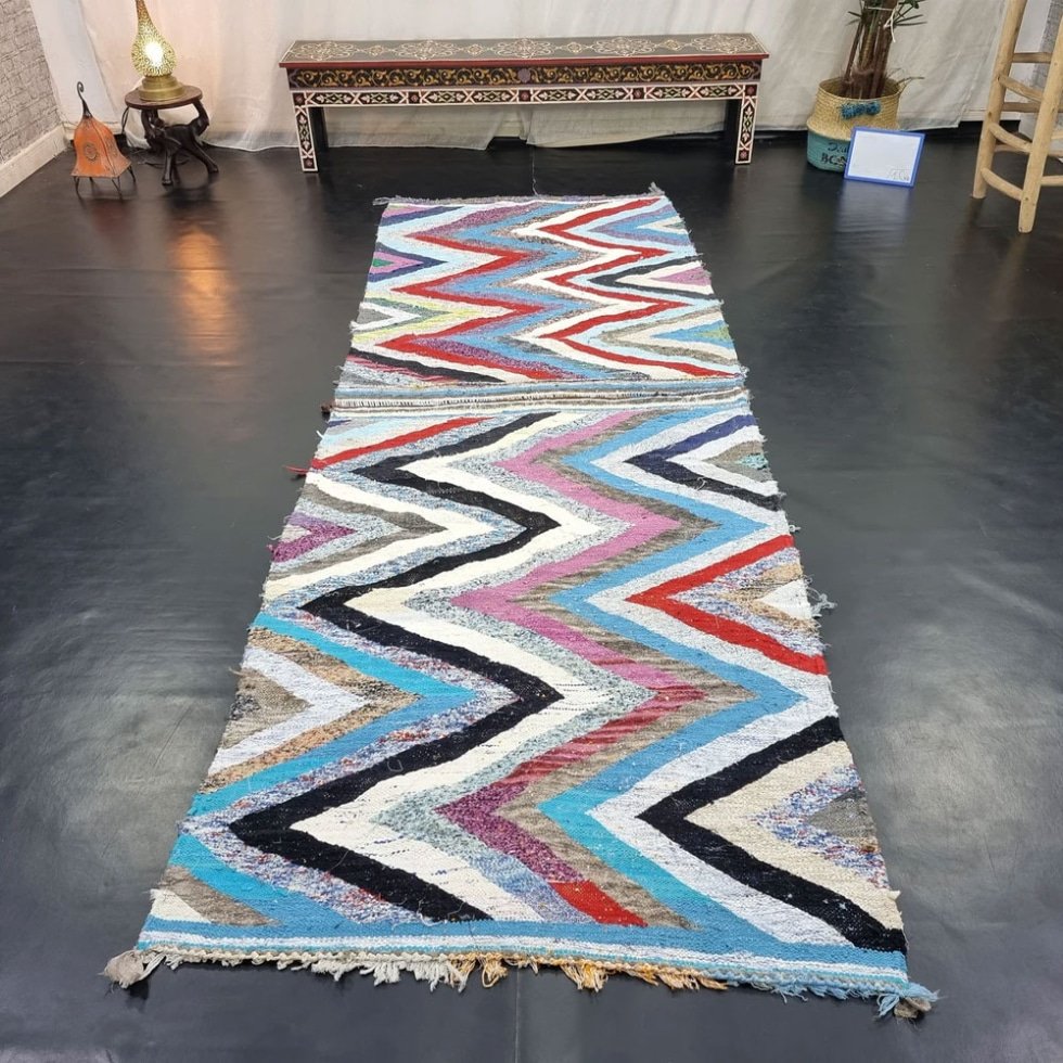Geometrisch kelim berber tapijt