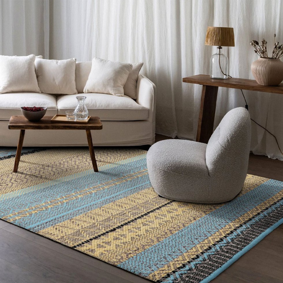 Modern Boheems Kelim tapijt