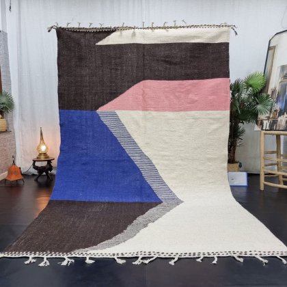 Modern geometrisch marokkaans kelim tapijt