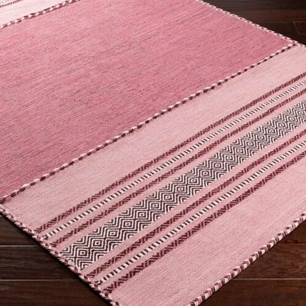 Roze kelim Indiaas tapijt