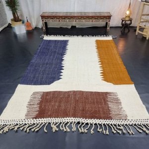 Schapenwol kelim Marokkaans tapijt