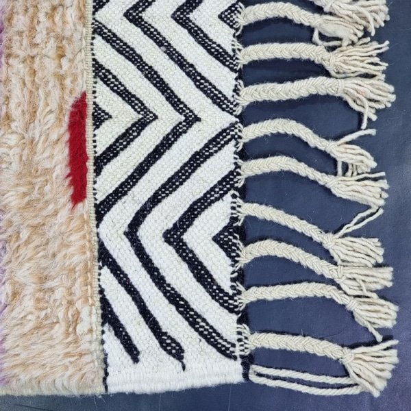 Zacht wollen kilim berber tapijt