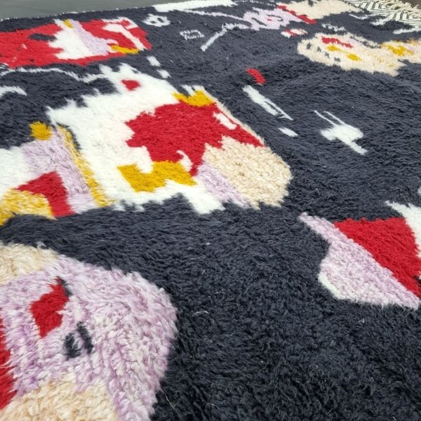 Zacht wollen kilim berber tapijt