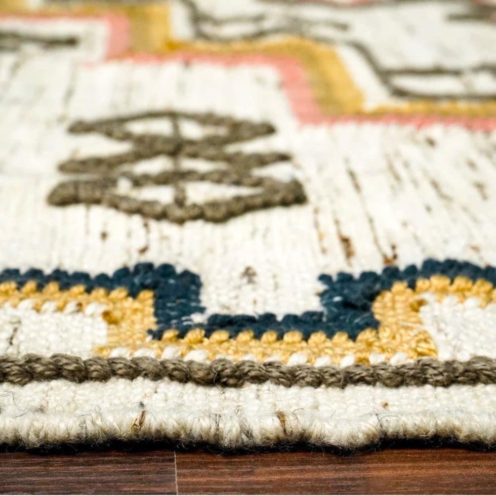 Traditioneel etnisch indisch kilim vloerkleed
