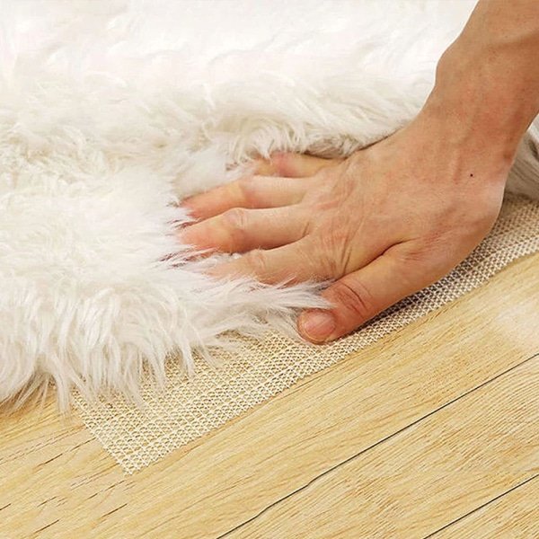 Witte antislipdeken voor kilim (PVC)