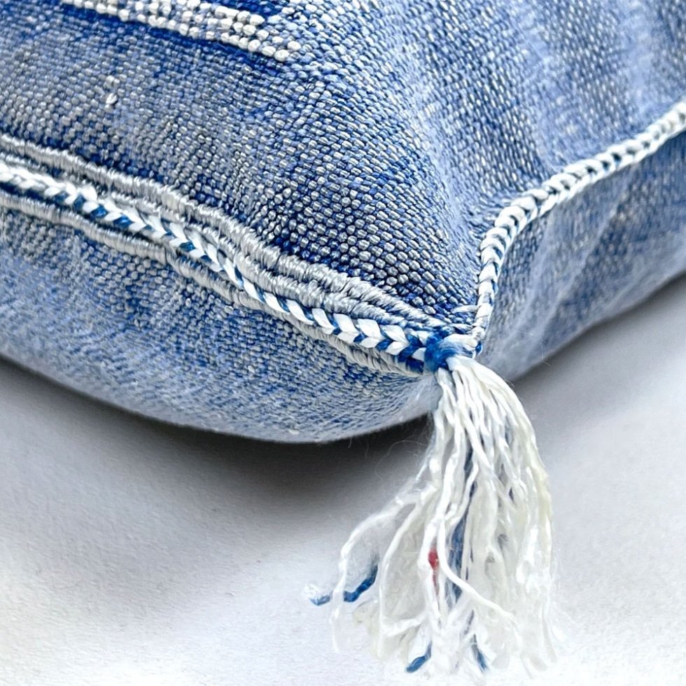 20 x 20 kelim kussens blauw