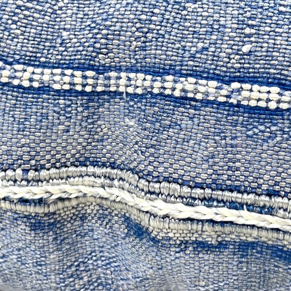 20 x 20 kelim kussens blauw
