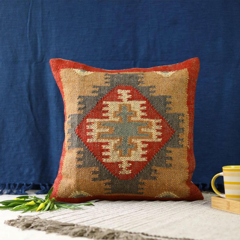 Antieke 18x18 inch kelim kussens