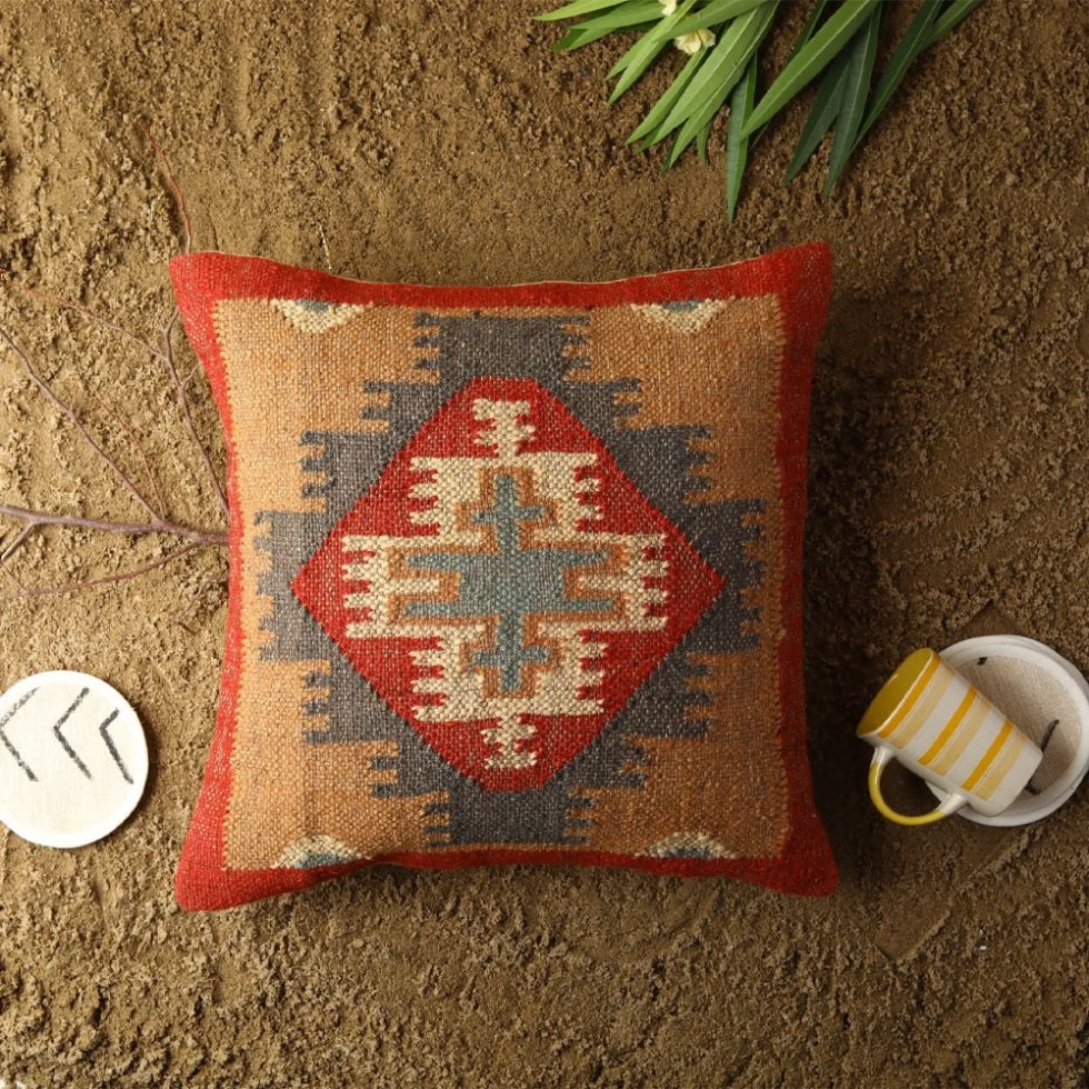 Antieke 18x18 inch kelim kussens
