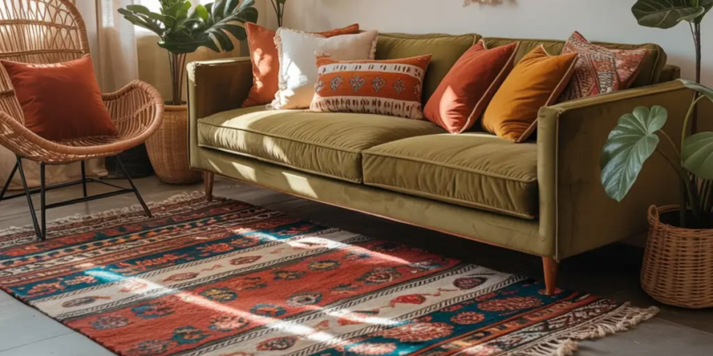 Wat gebeurt er als je Kilim-tapijten combineert met boho-decoratie? Wat gebeurt er als je Kilim-tapijten combineert met boho-decoratie?